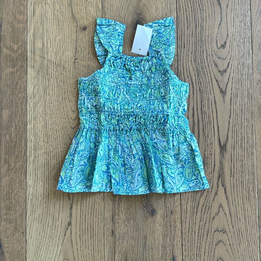 NWT crewcuts flutter sleeve tank top